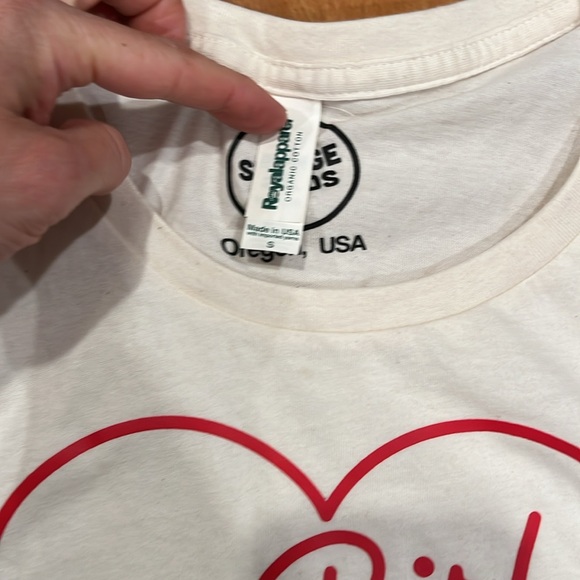 Slim fit the shirt with “Girl Power.” Never worn. - Picture 3 of 4